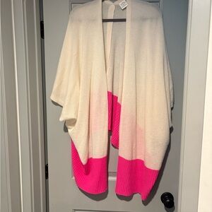 Pink and Cream Women's Sweater